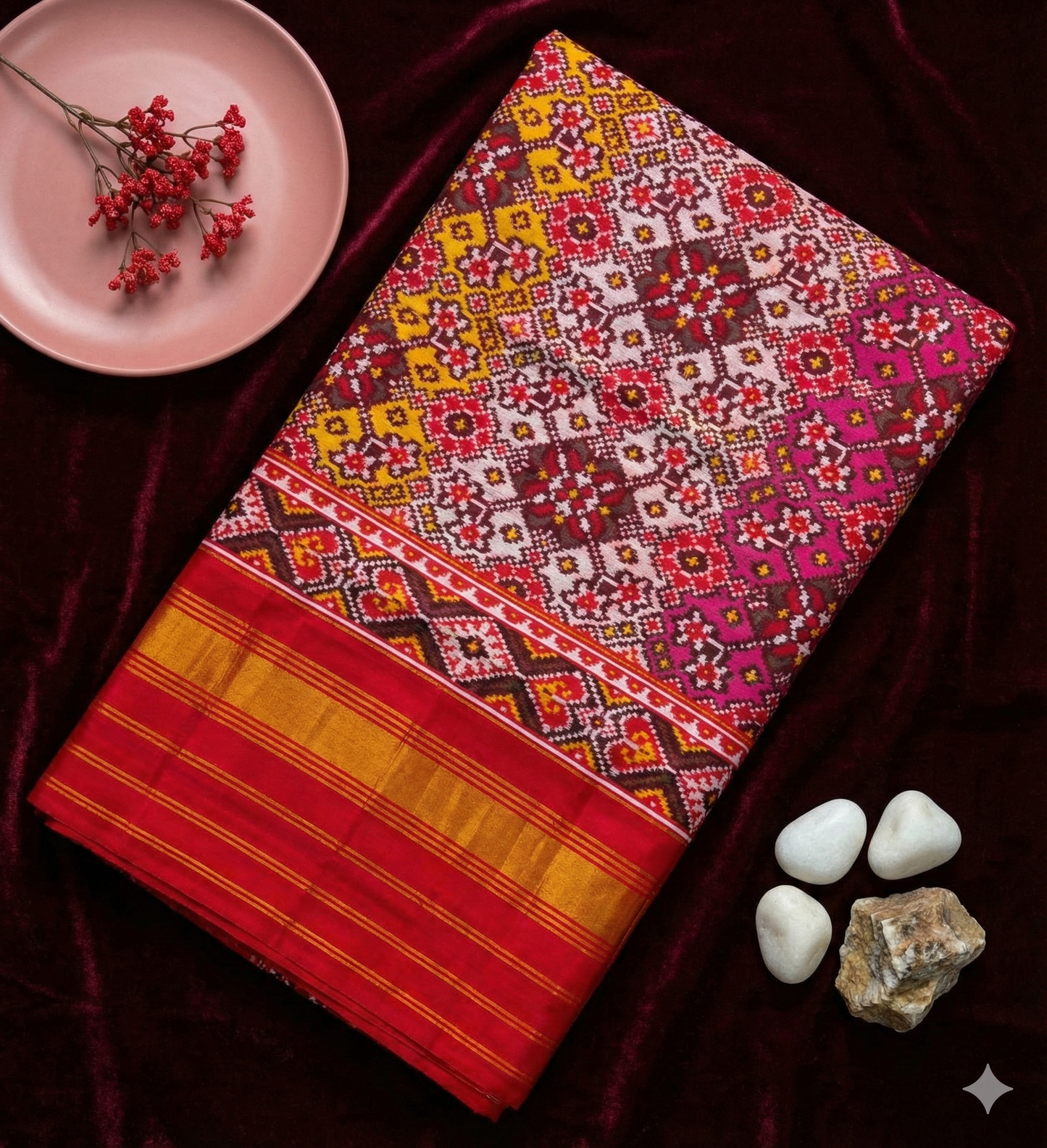 Nav Ratna Single Ikkat Patola Dupatta