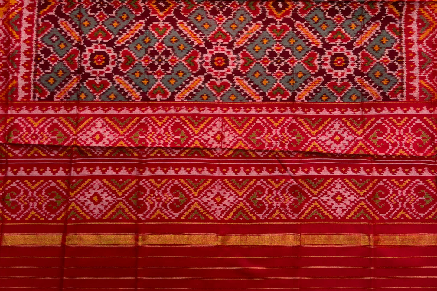 Manek Bhat Single Ikkat Patola Dupatta