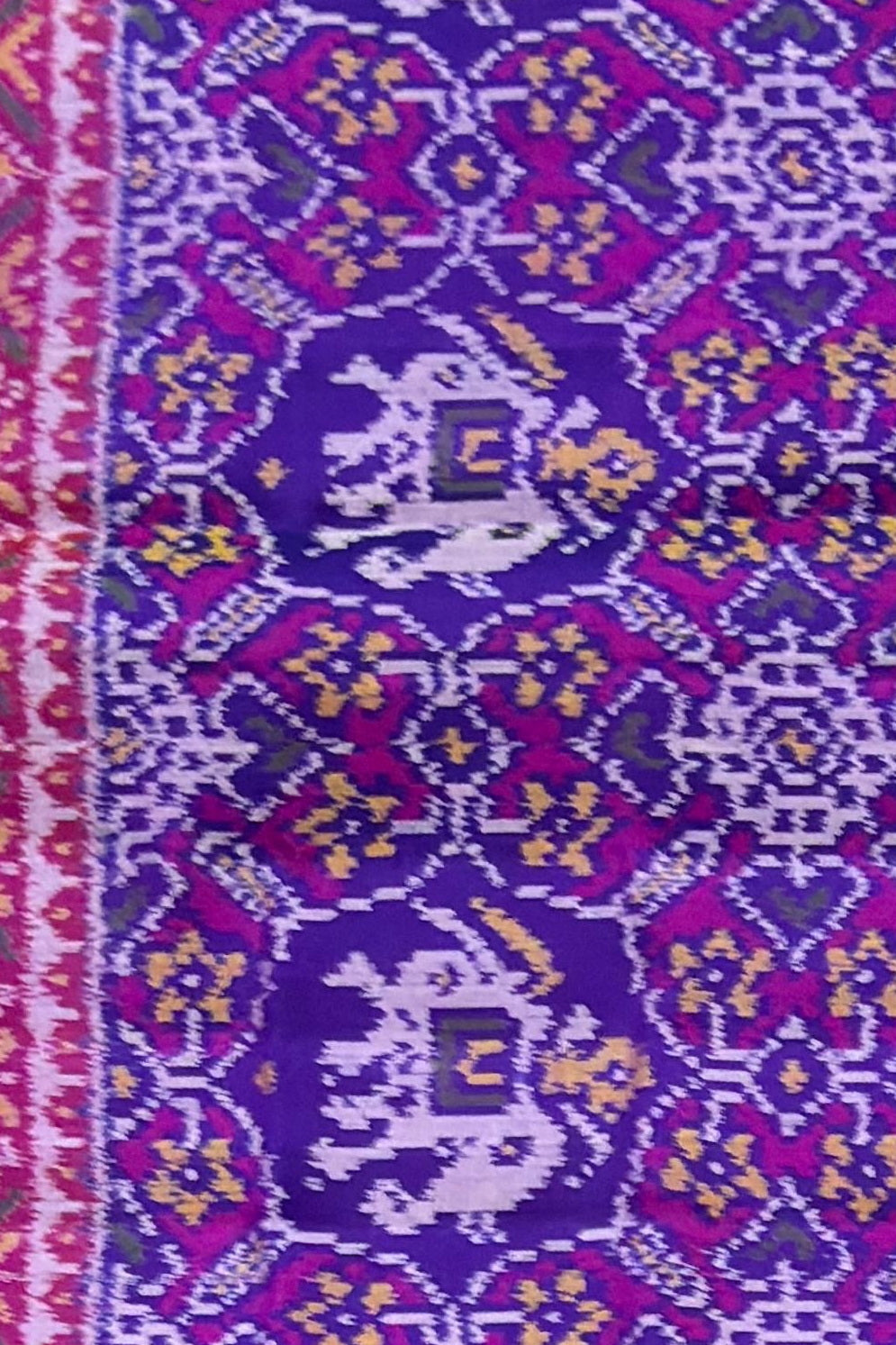 Royal Purple Narikunj Patola Saree