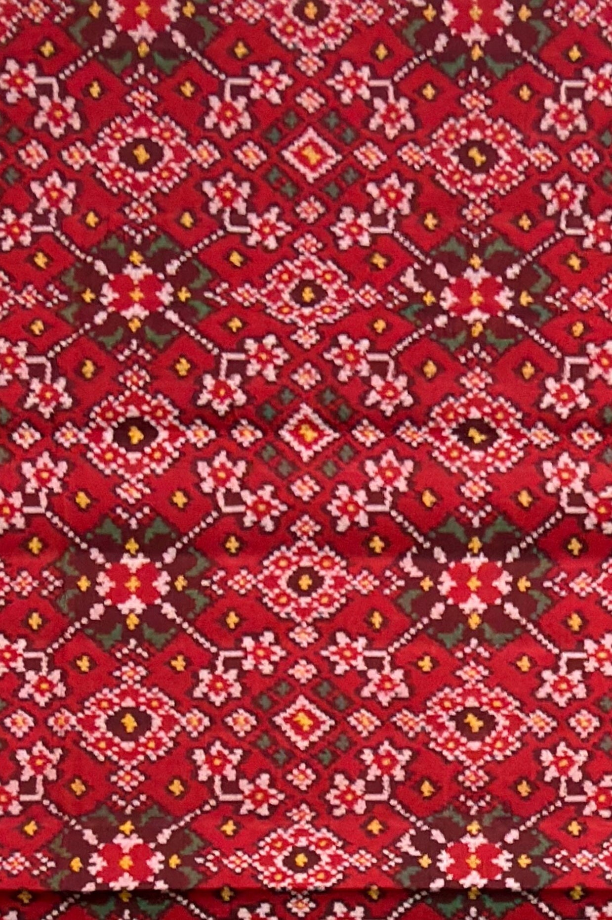 Heritage Red Ratan Chokdi Patola Saree