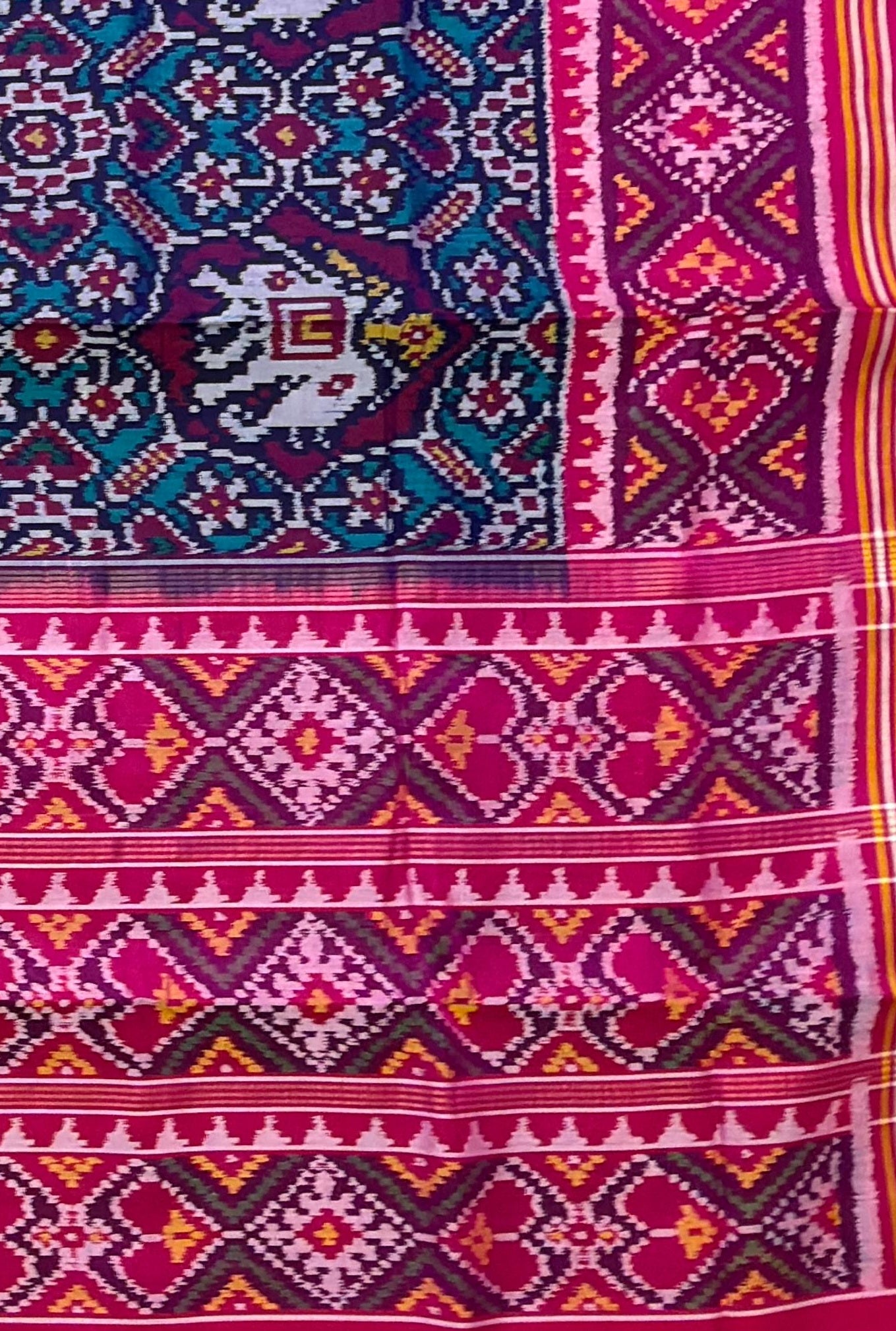 Elephant Motif Narikunj Patola Saree