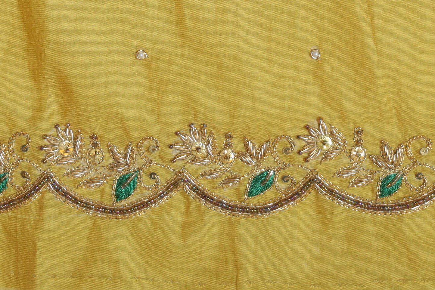 Heritage Bright Yellow Glow Luxe Silk Blouse