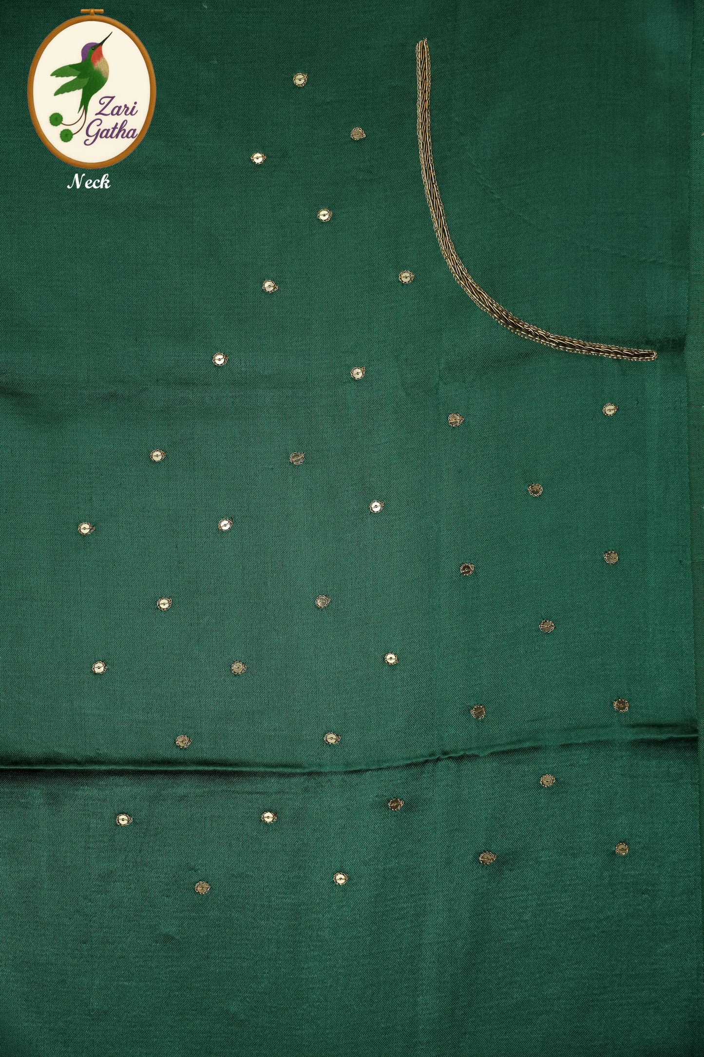 Majestic Silk Unstitched Blouse with Traditional Embroidery Accents