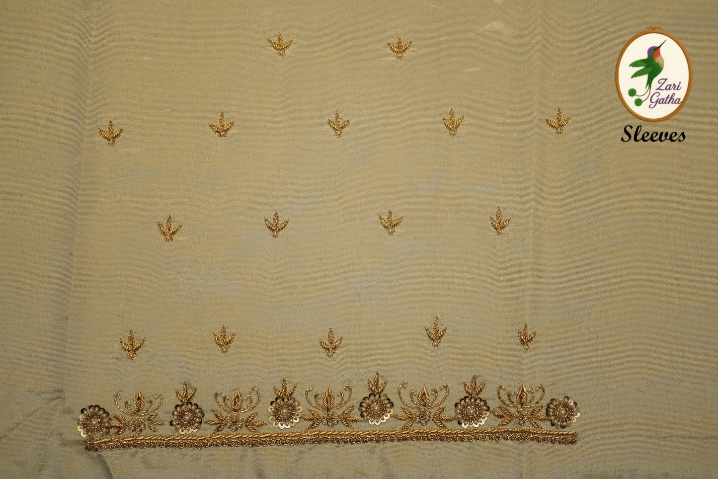 Luxurious Hand Embroidery Raw Silk Unstitched Blouse with Sweetheart Neck