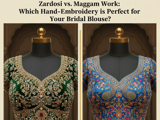 Zardosi vs. Maggam Work: Which Hand-Embroidery is Perfect for Your Bridal Blouse?