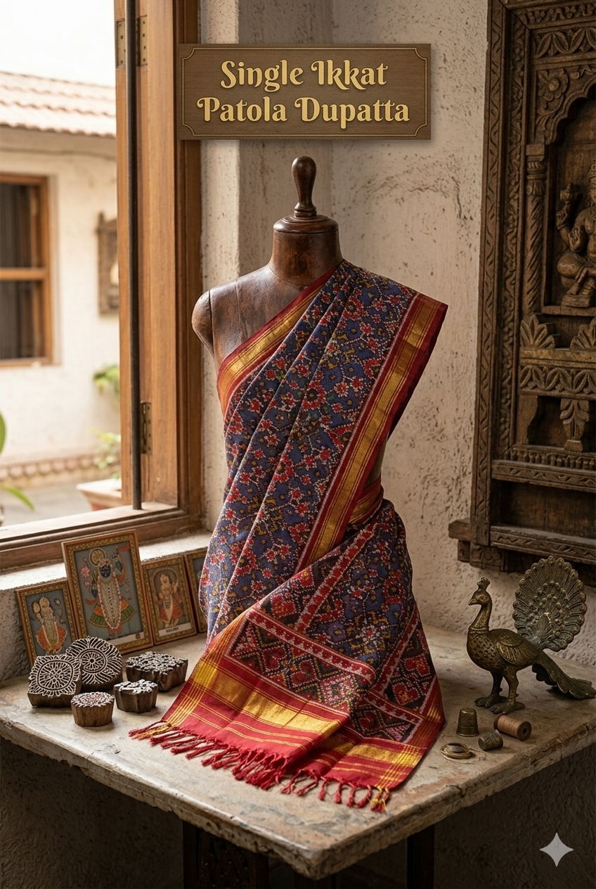 Single Ikkat Patola Dupatta