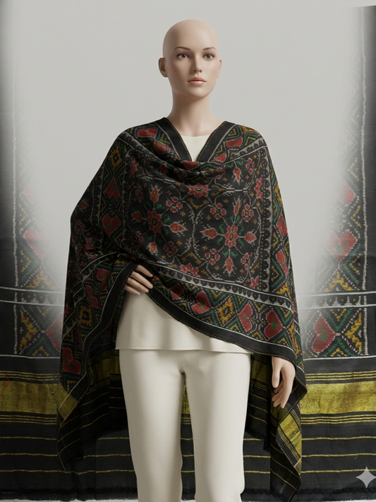 Classical Chhabdi Bhat Patola shawl