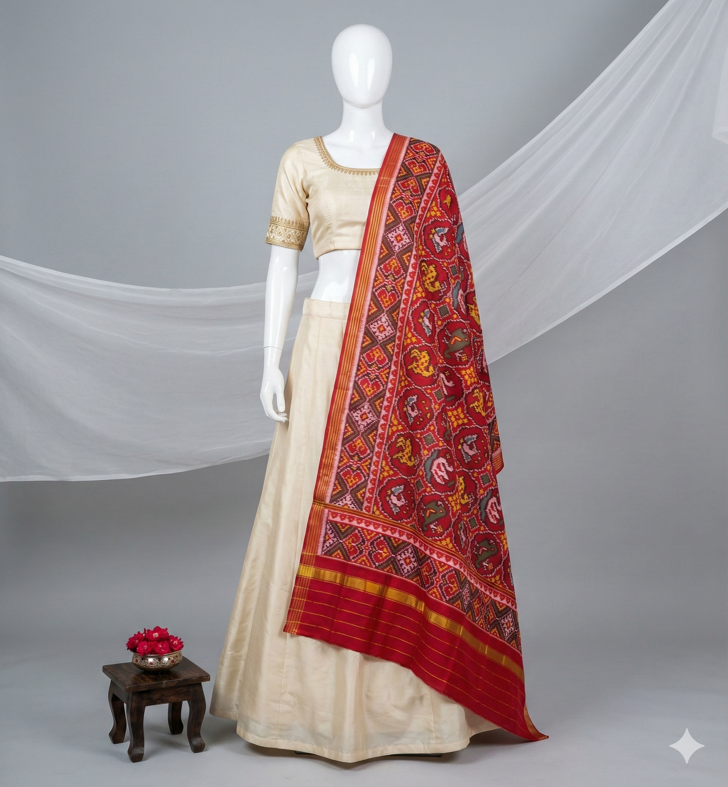 Single Ikkat Patola Dupatta
