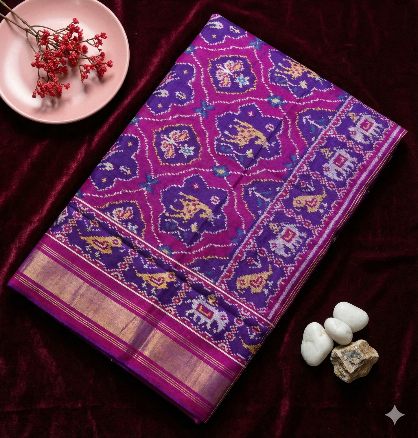 Multi Figure Single Ikkat Patola Dupatta