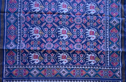 Royal Blue Manek Bhat Patola