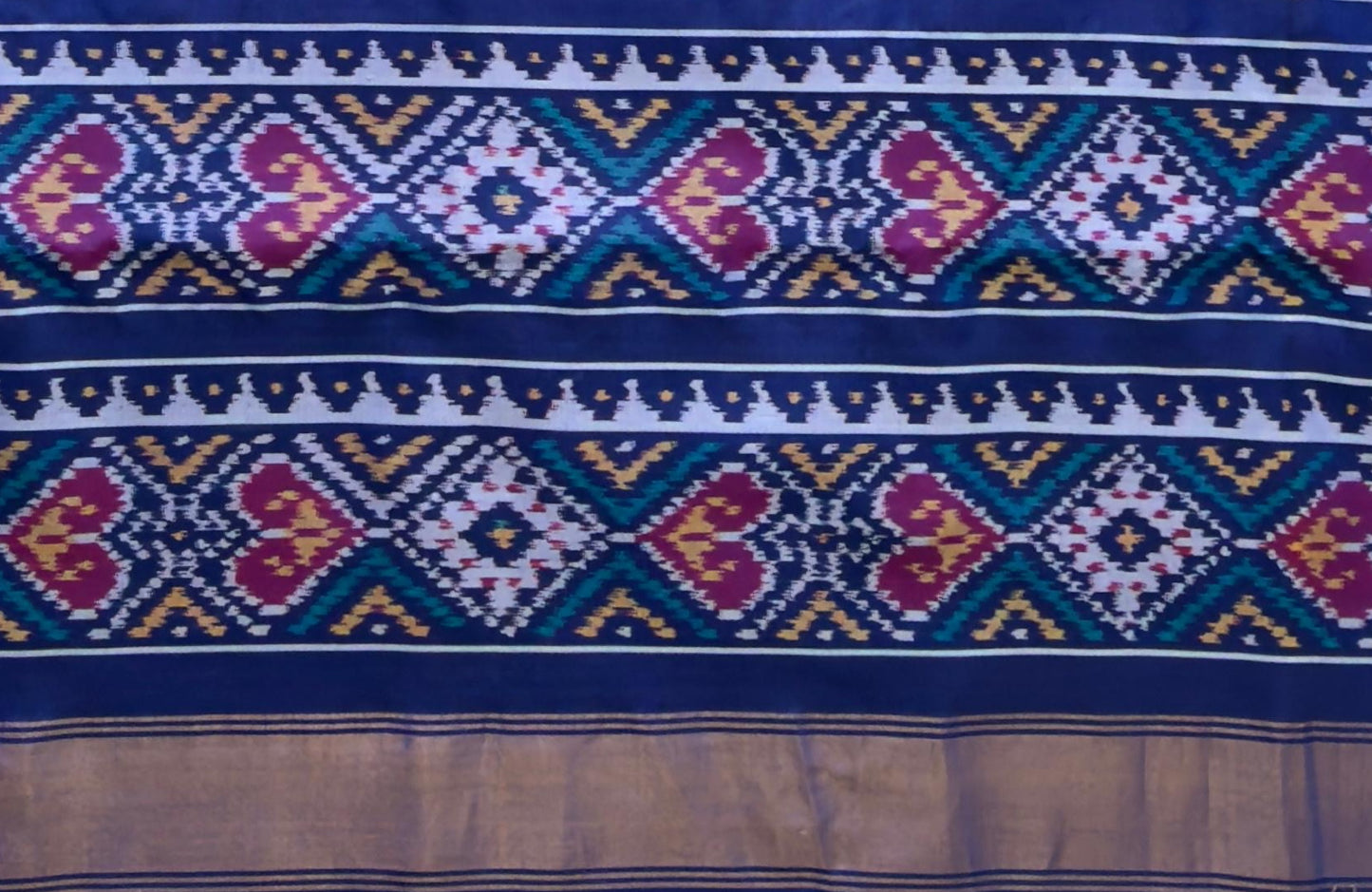 Royal Blue Manek Bhat Patola
