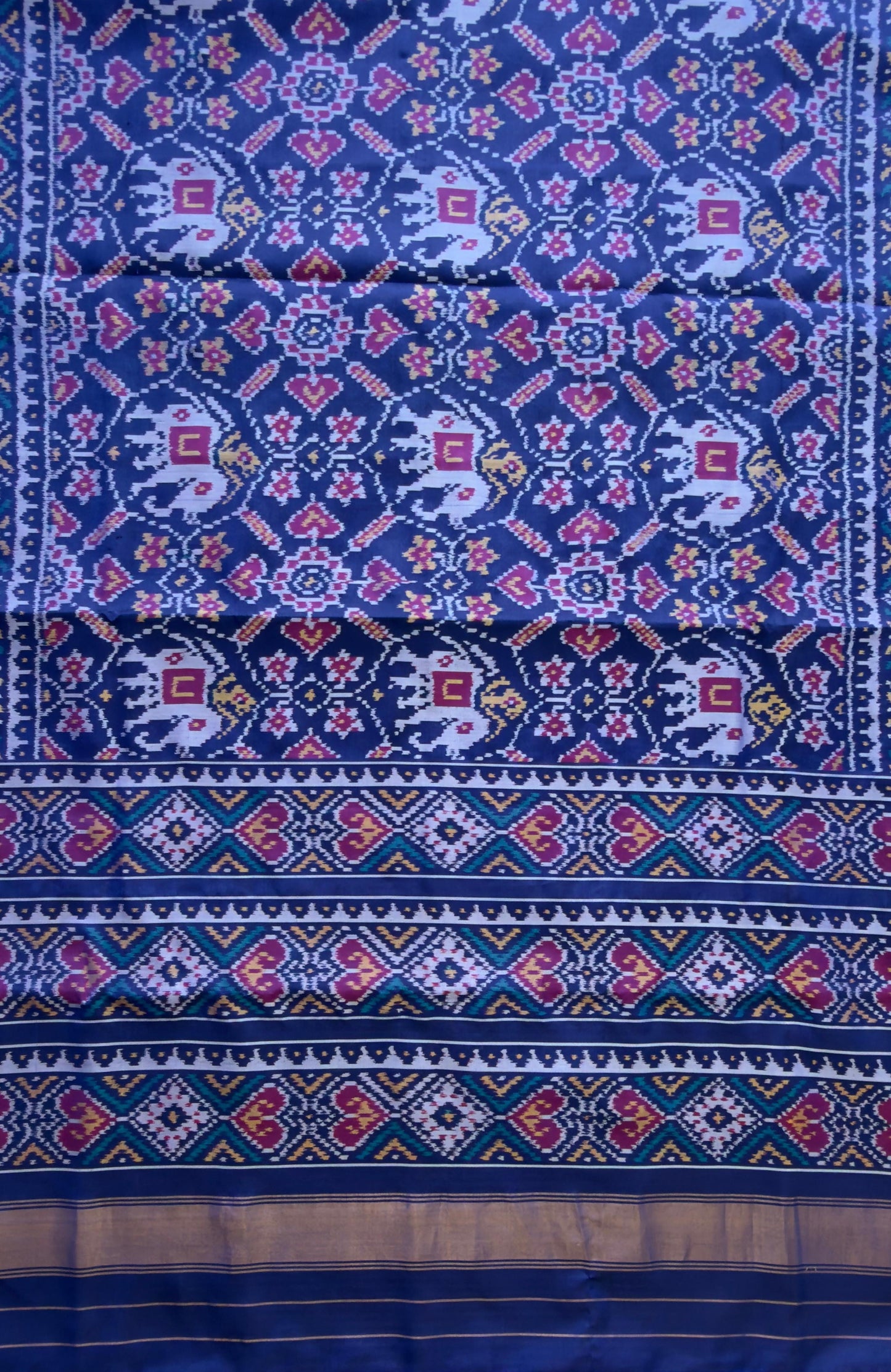 Royal Blue Manek Bhat Patola