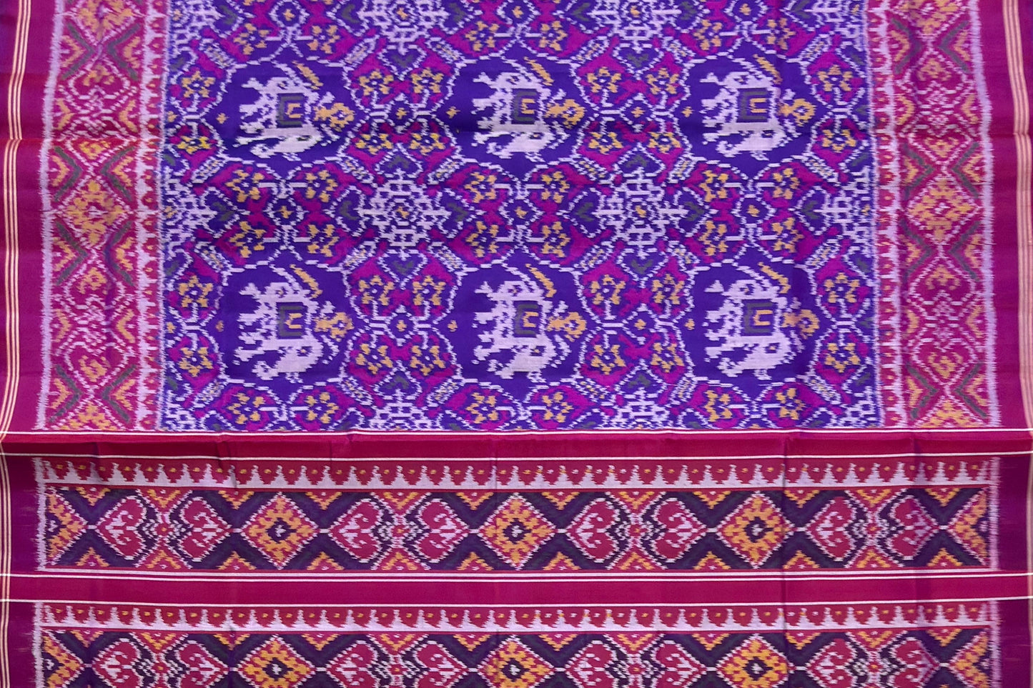 Royal Purple Narikunj Patola Saree