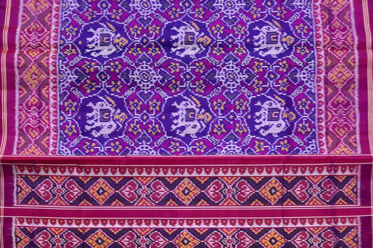 Royal Purple Narikunj Patola Saree