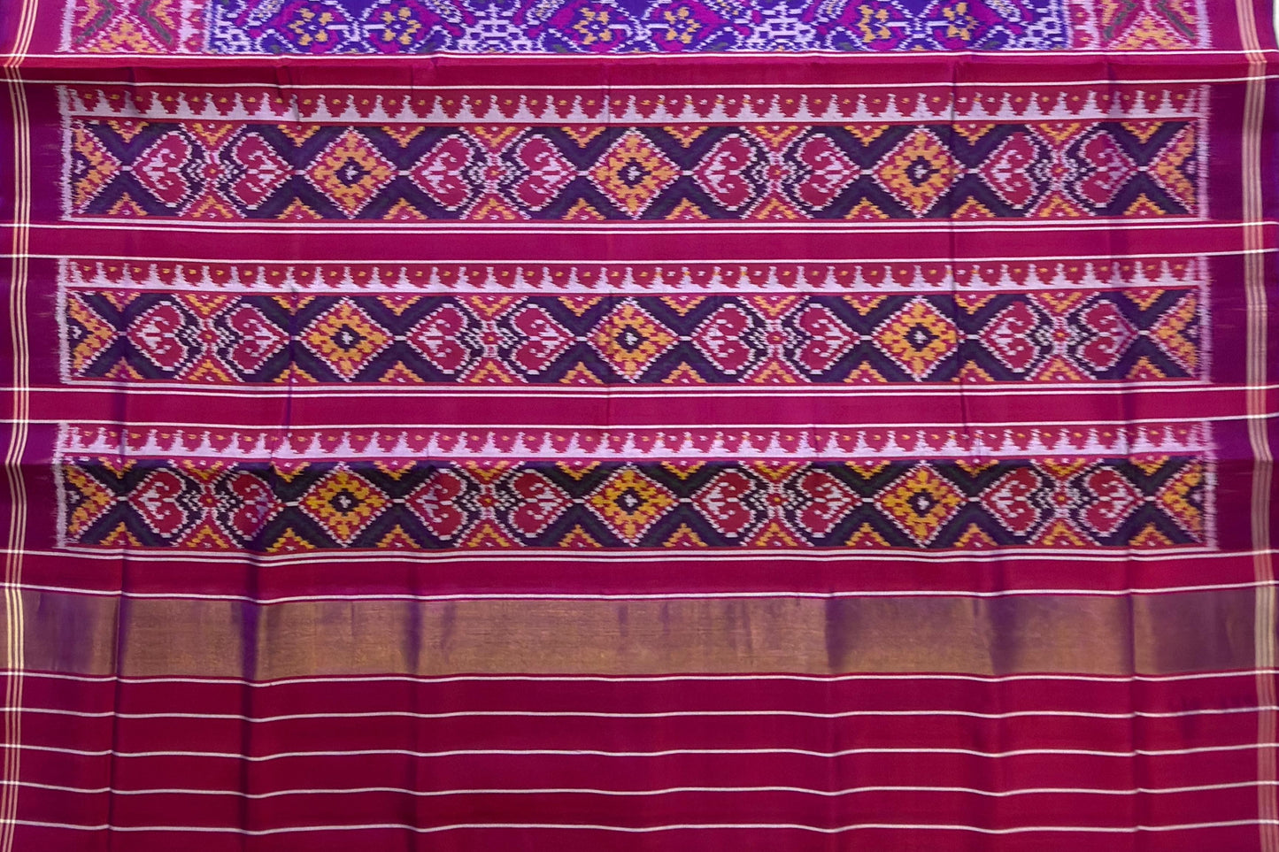 Royal Purple Narikunj Patola Saree