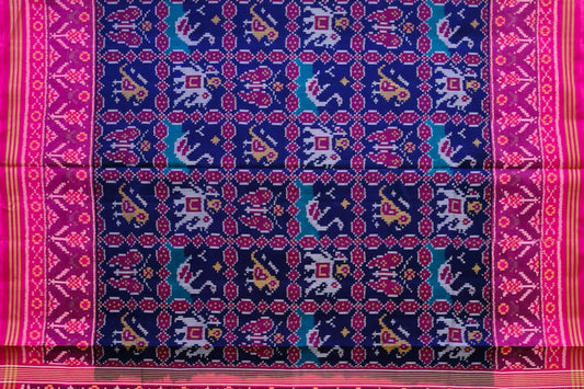 Blue Multi‑Figure Narikunj Patola Saree