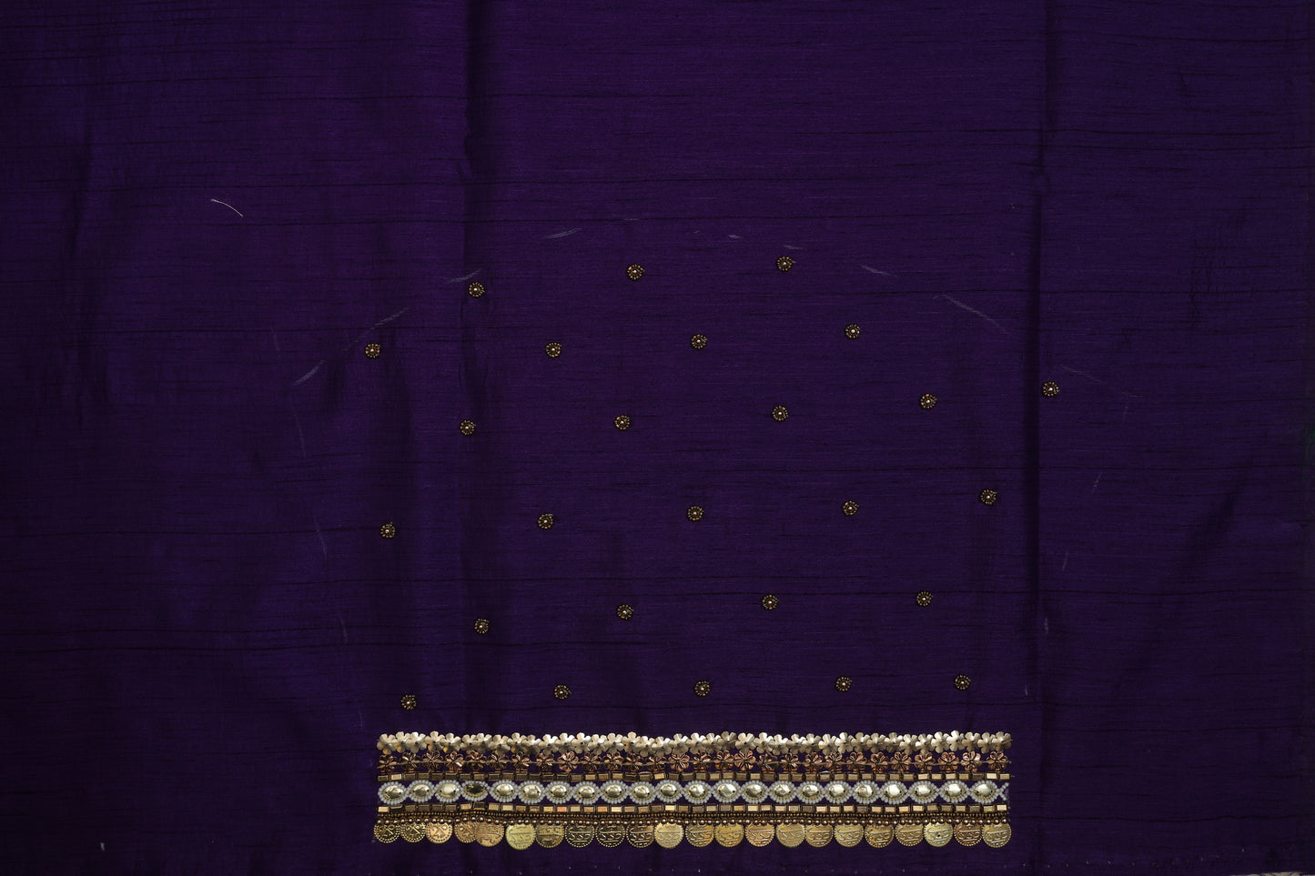 Aristocratic Purple Glow Heritage Blouse Fabric