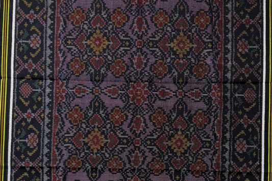 Handwoven Patola Shawl in Regal Purple