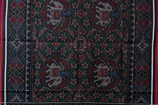 Patola Shawl with Stylized Animal Motif Design