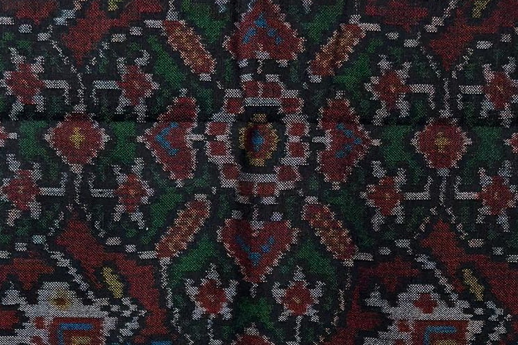 Patola Shawl with Stylized Animal Motif Design
