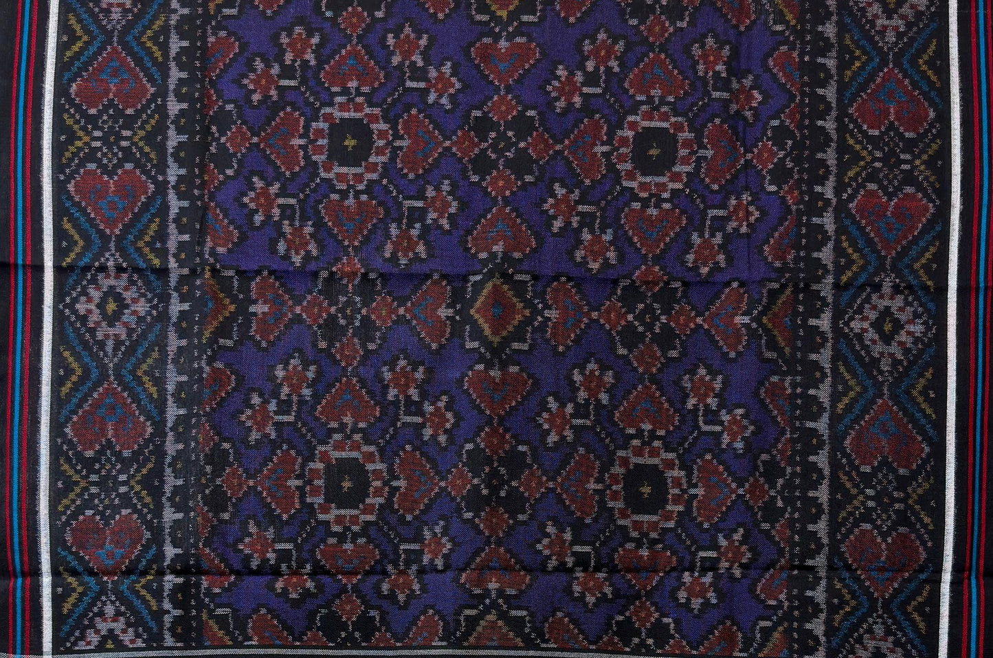 Patola Shawl with Heart Motif Design