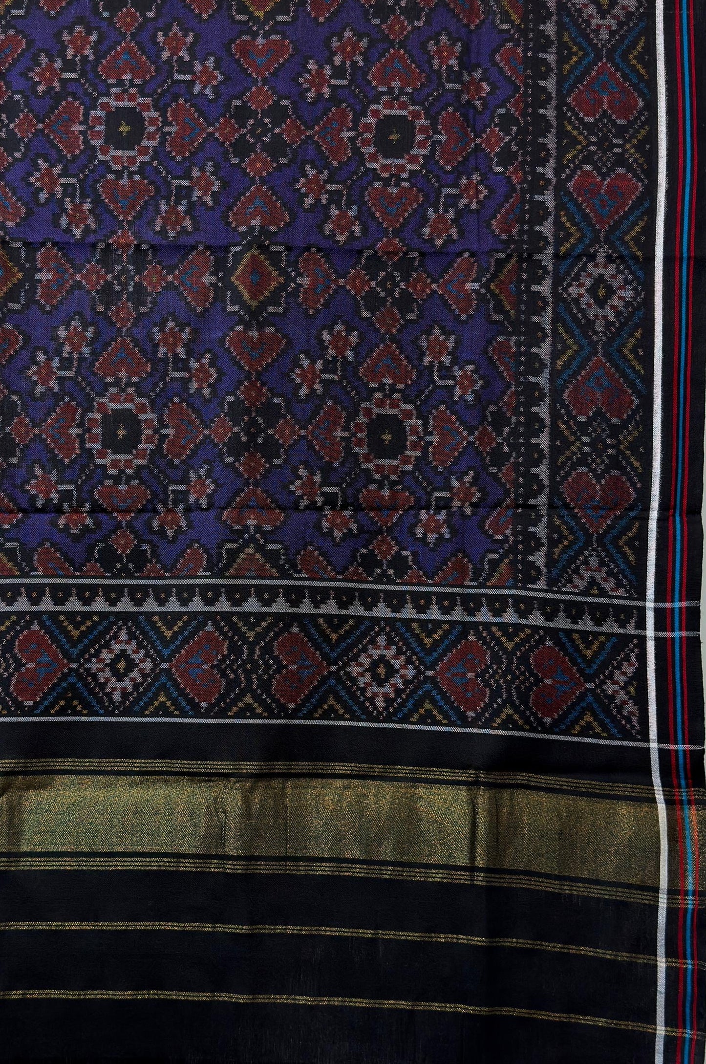 Patola Shawl with Heart Motif Design