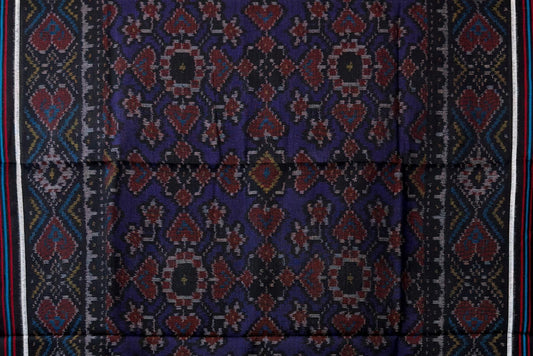 Timeless Patola Shawl with Diamond & Heart Motif Design